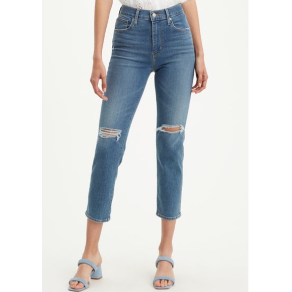 SALE! ⭐️ Levi’s 724 high rise straight crop New York brawl - Picture 2 of 9